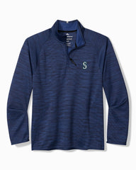 MLB Palm Pro Half-Zip IslandZone Sweatshirt - seattle_mariners