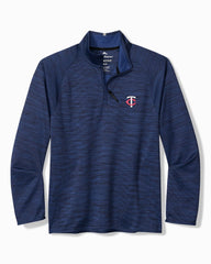 MLB Palm Pro Half-Zip IslandZone Sweatshirt - minnesota_twins