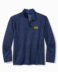 Collegiate Palm Pro Half-Zip IslandZone Sweatshirt - Michigan