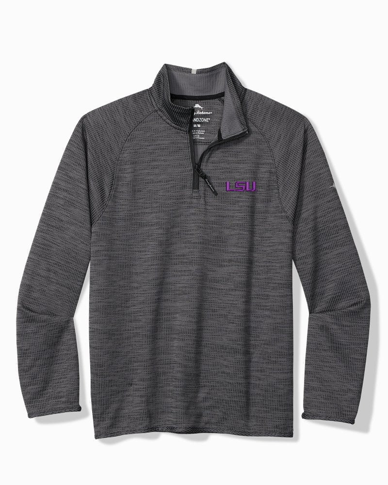 Collegiate Palm Pro Half-Zip IslandZone Sweatshirt - LSU