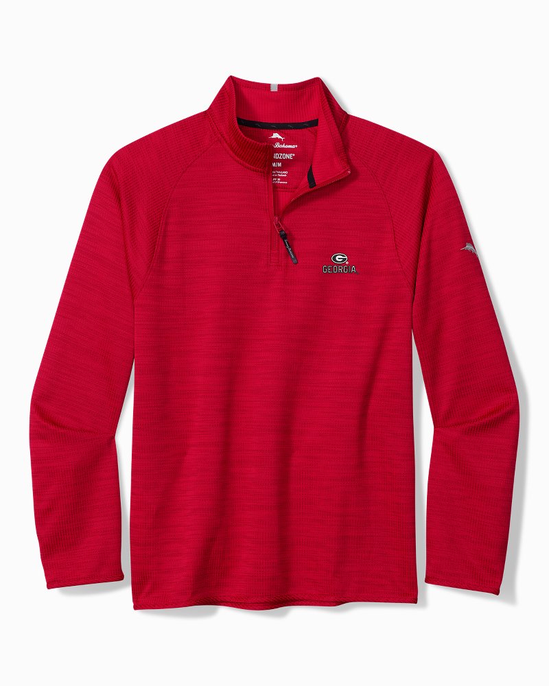 Collegiate Palm Pro Half-Zip IslandZone Sweatshirt - Georgia