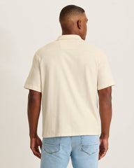 Campanella Cotton Camp Shirt - Natural