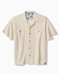 Campanella Cotton Camp Shirt - Natural
