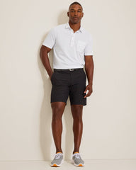 San Lucio Stretch Knit Polo - White