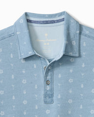 Island Fiesta Polo - Bleached Indigo