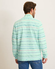 Minori Sands Button-Mock Sweatshirt - Pale Opal