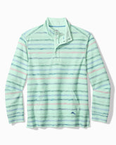 Minori Sands Button-Mock Sweatshirt - Pale Opal