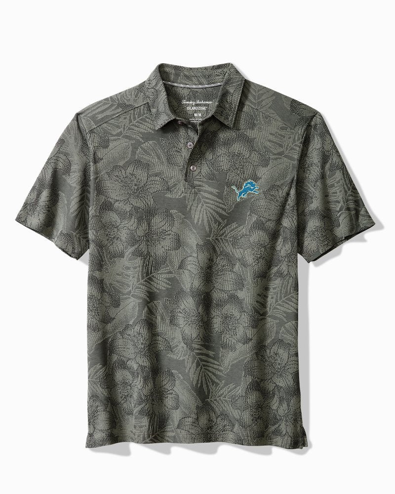 NFL Palm Fresco Hibiscus IslandZone Polo - detroit_lions