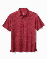 Palm Fresco Hibiscus IslandZone Polo - Dark Sangria