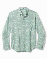 San Lucio Gardenia Stretch Knit Shirt - Tropical Fern