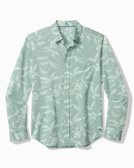 San Lucio Gardenia Stretch Knit Shirt - Tropical Fern