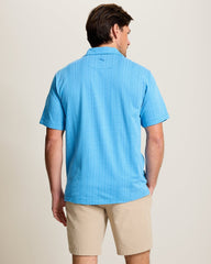 Palm Fresco Beach Border IslandZone® Camp Shirt - Campanula