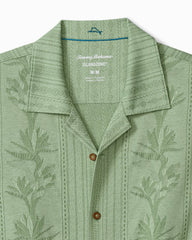 Palm Fresco Beach Border IslandZone® Camp Shirt - Elm