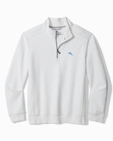 Montego Beach Half-Zip Sweatshirt - White