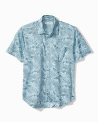 San Lucio Villa Evora Stretch Knit Shirt - Sea Ice