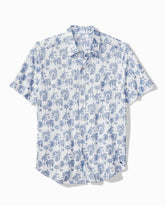 San Lucio Island Tapestry Stretch Knit Shirt - Cobalt Sea