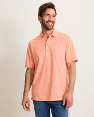 San Lucio Tides Stretch Knit Polo - Light Serape
