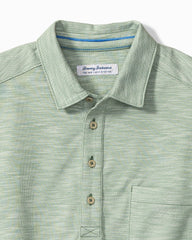 San Lucio Tides Stretch Knit Polo - Oxidize Metal