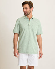 San Lucio Tides Stretch Knit Polo - Oxidize Metal
