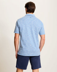 San Lucio Tides Stretch Knit Polo - Blue Surf