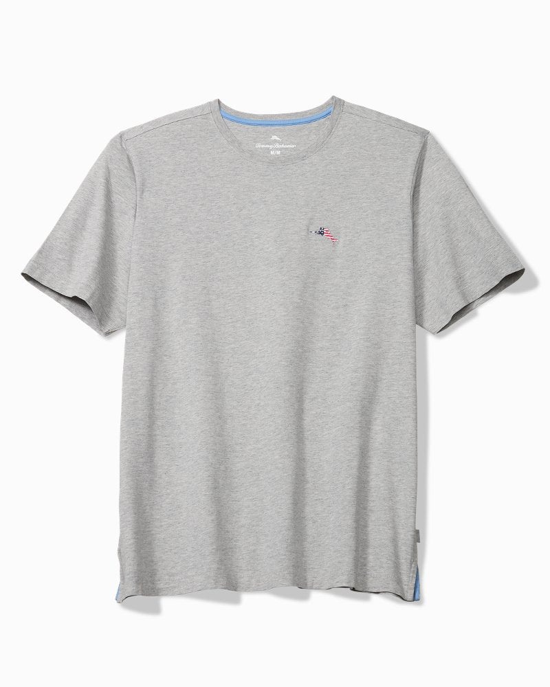 Bali Skyline Americana T-Shirt - Grey Heather