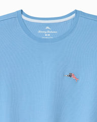 Bali Skyline Americana T-Shirt - Chambray Blue