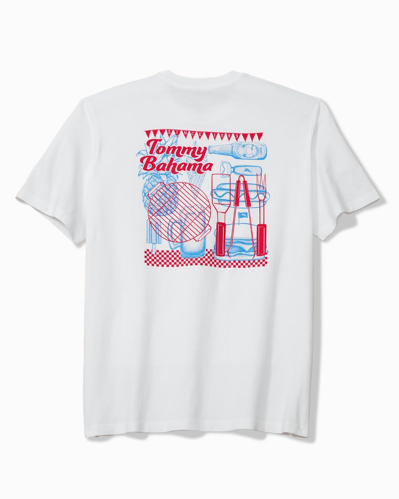 Grill & Chill Graphic T-Shirt - White