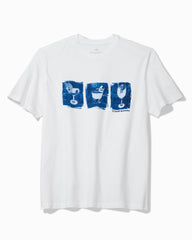 Three's a Party Graphic T-Shirt - White