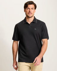 Emfielder Johnny Collar IslandZone Polo - Black