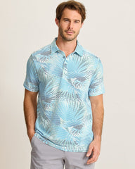 Costa Wave Fiore Fronds IslandZone Polo - Saxony Blue