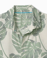Costa Wave Monstera Mash IslandZone Camp Shirt - Dark Jade