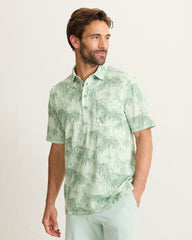 San Lucio Tides Bamboo Stretch Knit Polo - Oxidize Metal