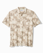 San Lucio Tides Bamboo Stretch Knit Polo - Chinchilla