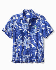 NFL Floral Lush Silk Camp Shirt - detroit_lions
