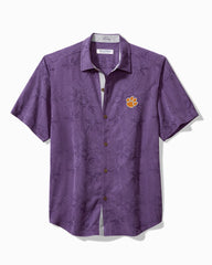 Collegiate Coconut Point Palm Vista IslandZone Camp Shirt - Clemson