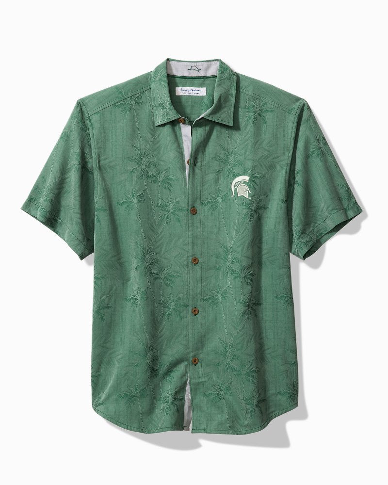 Collegiate Coconut Point Palm Vista IslandZone Camp Shirt - michigan_state