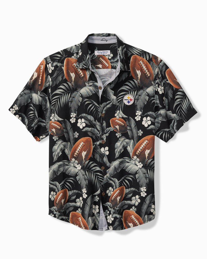 NFL Veracruz Cay First Down Blooms Short-Sleeve Shirt - pittsburgh_steelers