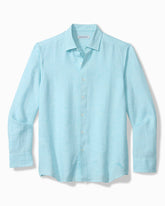 Lennox Linen Long-Sleeve Shirt - Blue Radiance