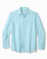 Lennox Linen Long-Sleeve Shirt - Blue Radiance