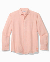Lennox Linen Long-Sleeve Shirt - Snapdragon
