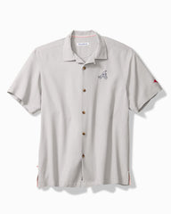 MLB Hit and Run Silk Camp Shirt - atlanta_braves