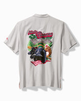 MLB Hit and Run Silk Camp Shirt - atlanta_braves