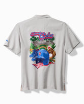 MLB Hit and Run Silk Camp Shirt - chicago_cubs