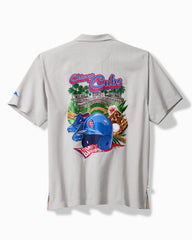 MLB Hit and Run Silk Camp Shirt - chicago_cubs