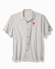 MLB Hit and Run Silk Camp Shirt - philadelphia_phillies