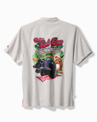 MLB Hit and Run Silk Camp Shirt - boston_red_sox