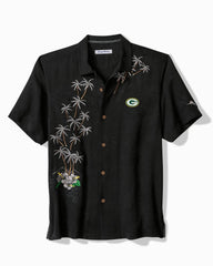 NFL Twist of Palms Silk Camp Shirt - green_bay_packers