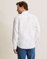 Paradise Breezer Linen Long-Sleeve Shirt - White