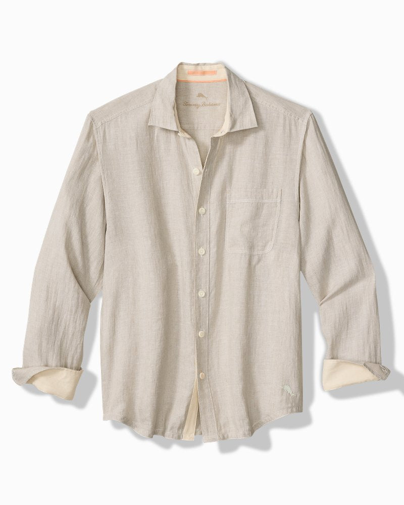 Paradise Breezer Linen Long-Sleeve Shirt - Natural