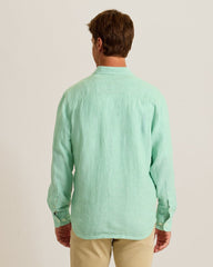 Paradise Breezer Linen Long-Sleeve Shirt - Light Neptune Green